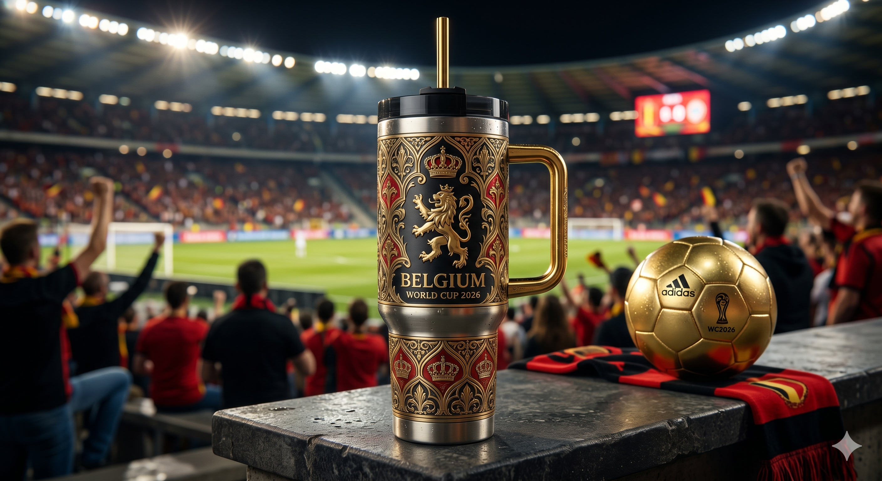TAMA 40oz Tumbler With Handle - Belgium