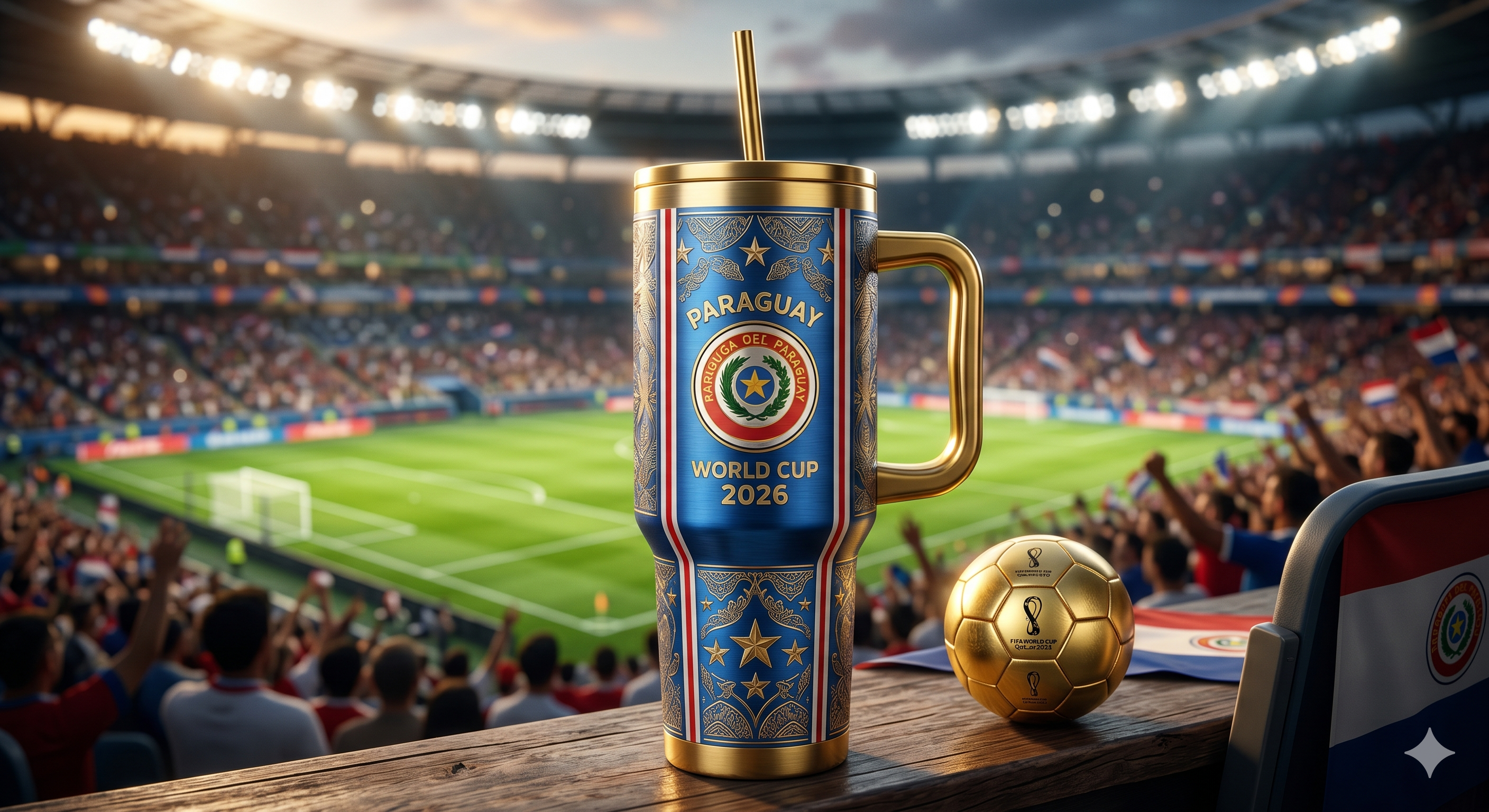 TAMA 40oz Tumbler With Handle - Paraguay