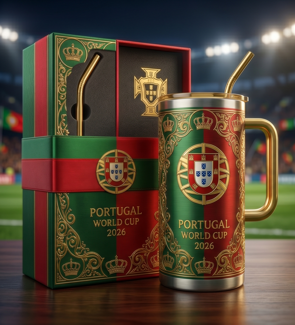 TAMA 40oz Tumbler With Handle - Portugal