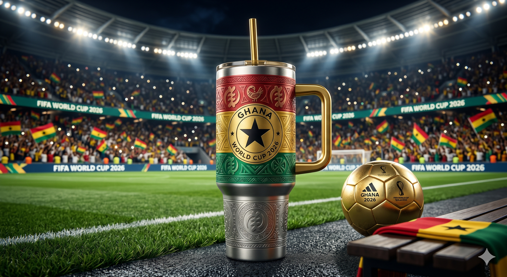TAMA 40oz Tumbler With Handle - Ghana