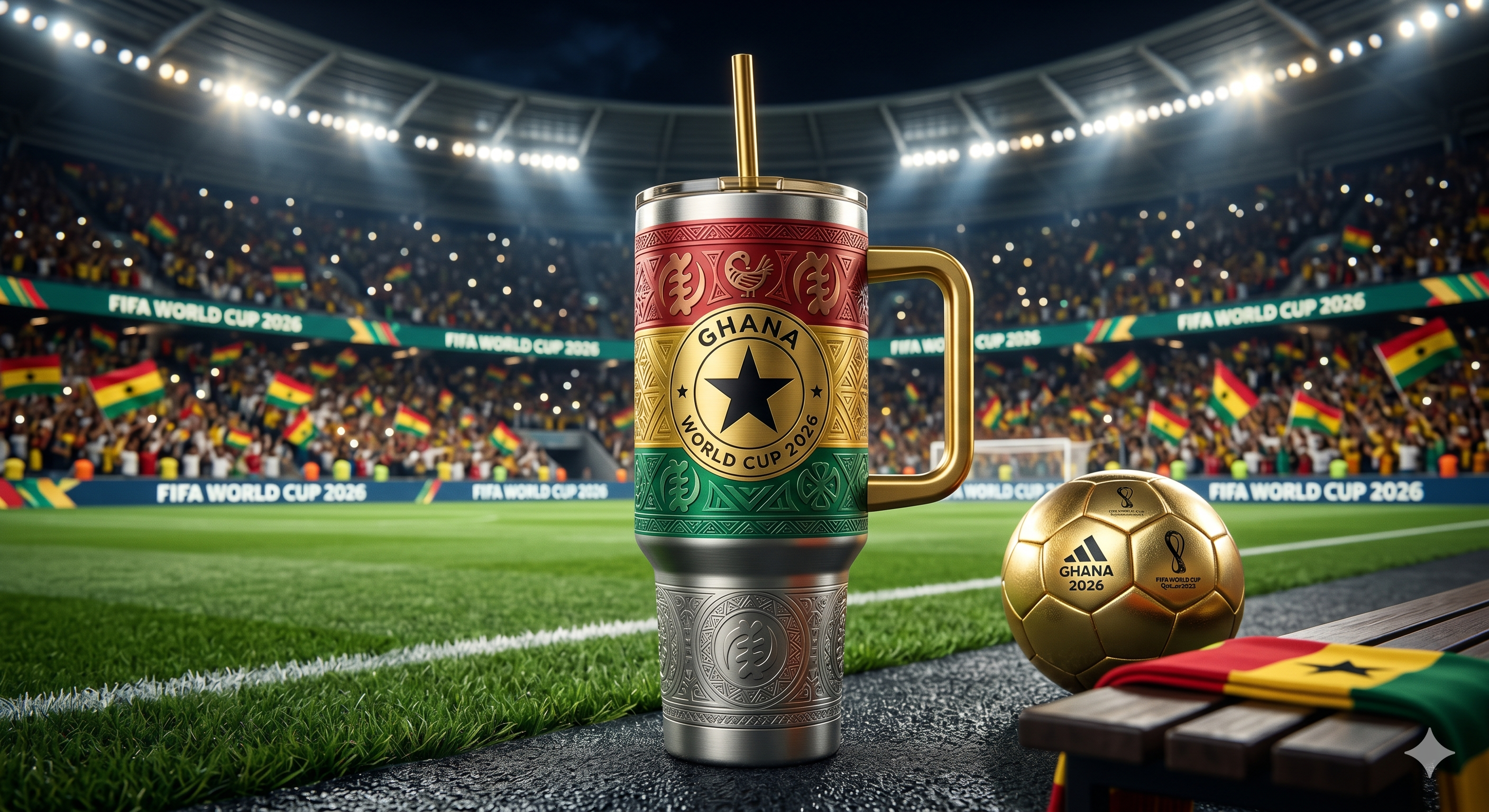 TAMA 40oz Tumbler With Handle - Ghana