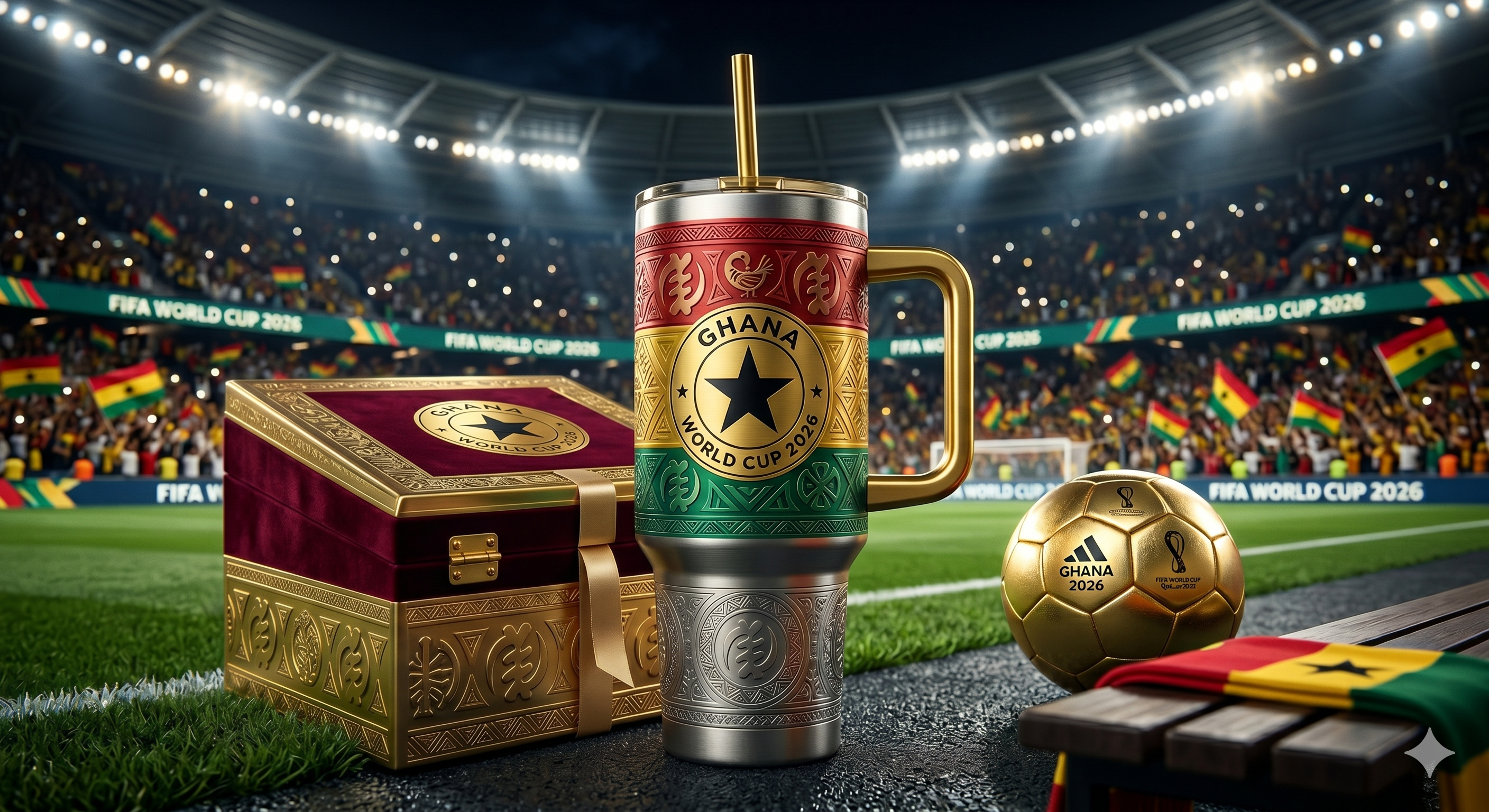 TAMA 40oz Tumbler With Handle - Ghana