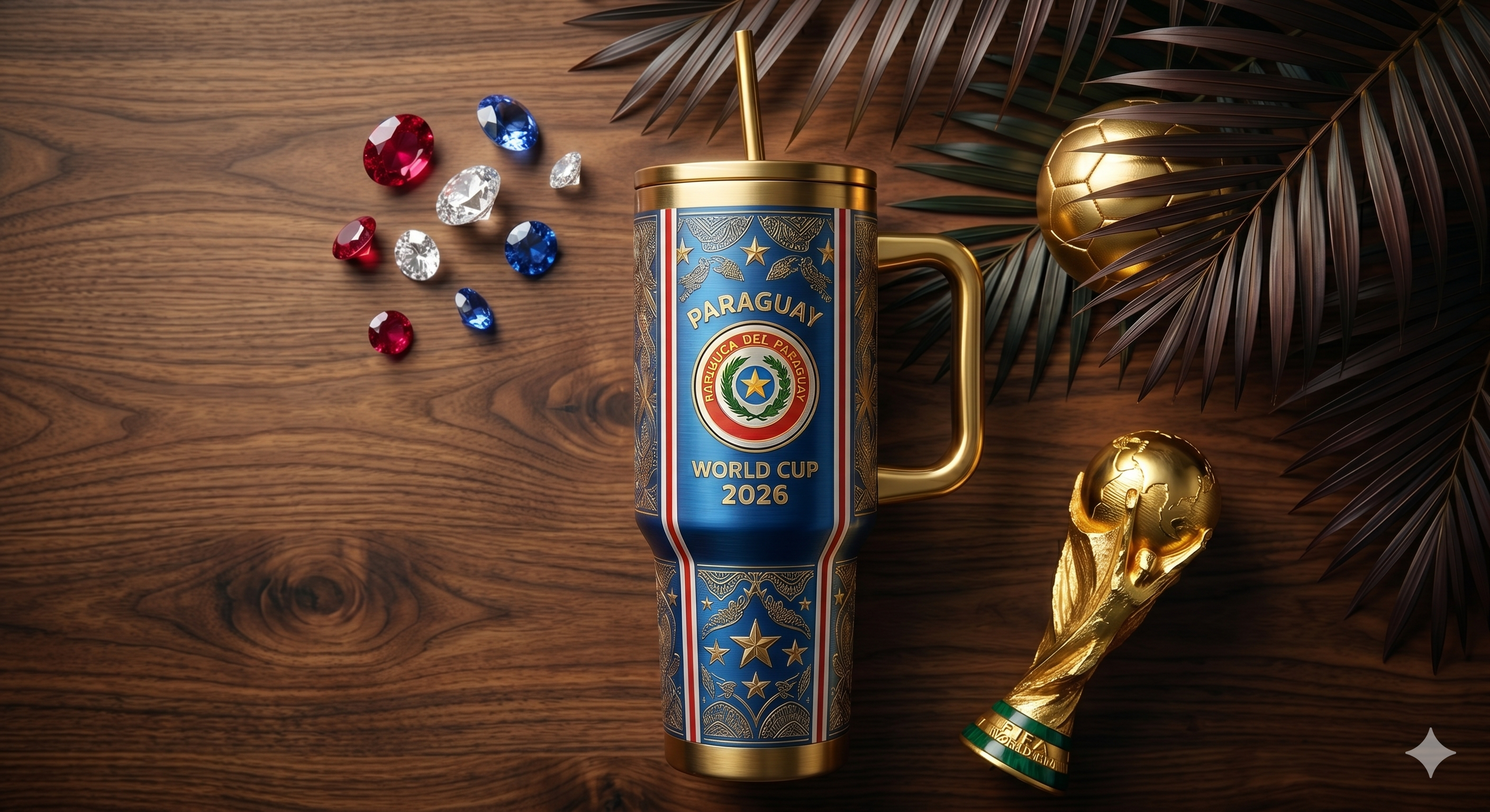 TAMA 40oz Tumbler With Handle - Paraguay
