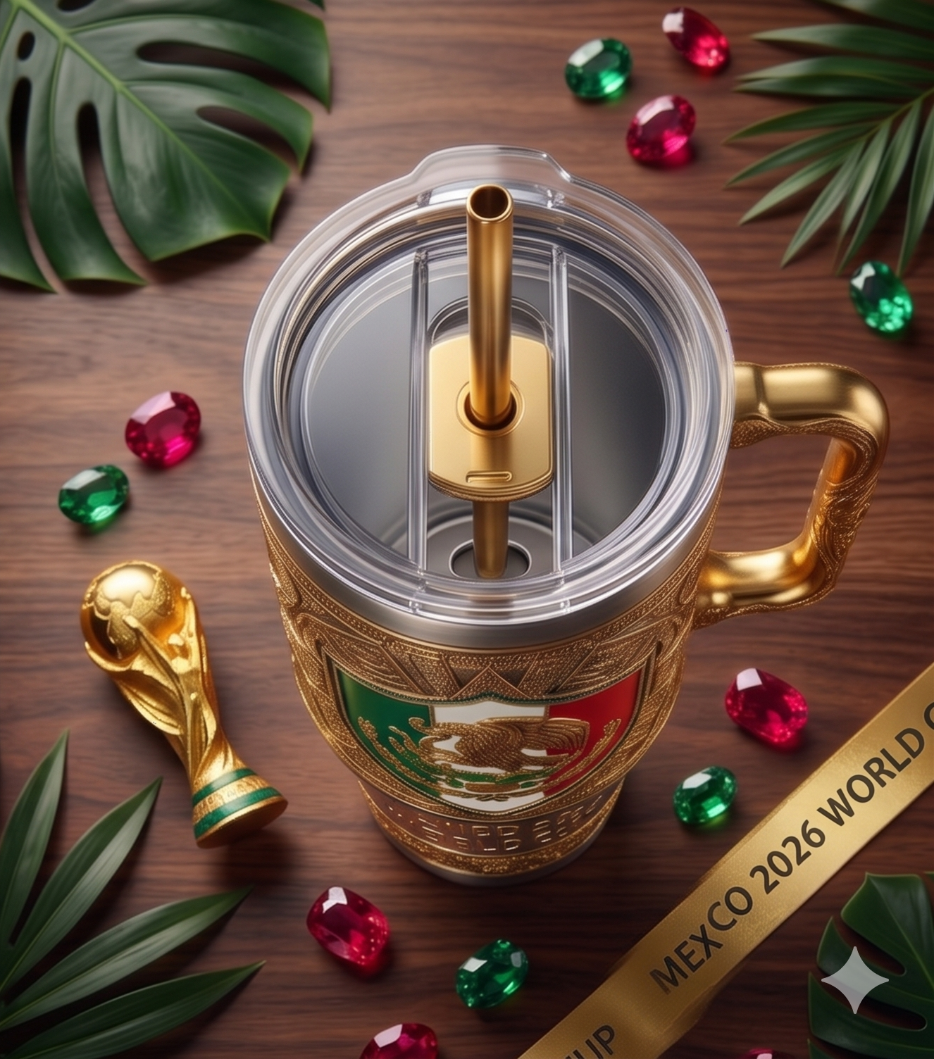 TAMA 40oz Tumbler With Handle - Mexico