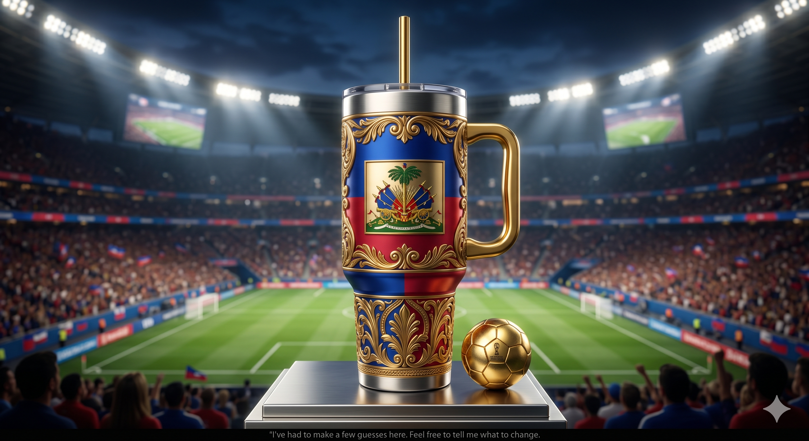 TAMA 40oz Tumbler With Handle - Haiti
