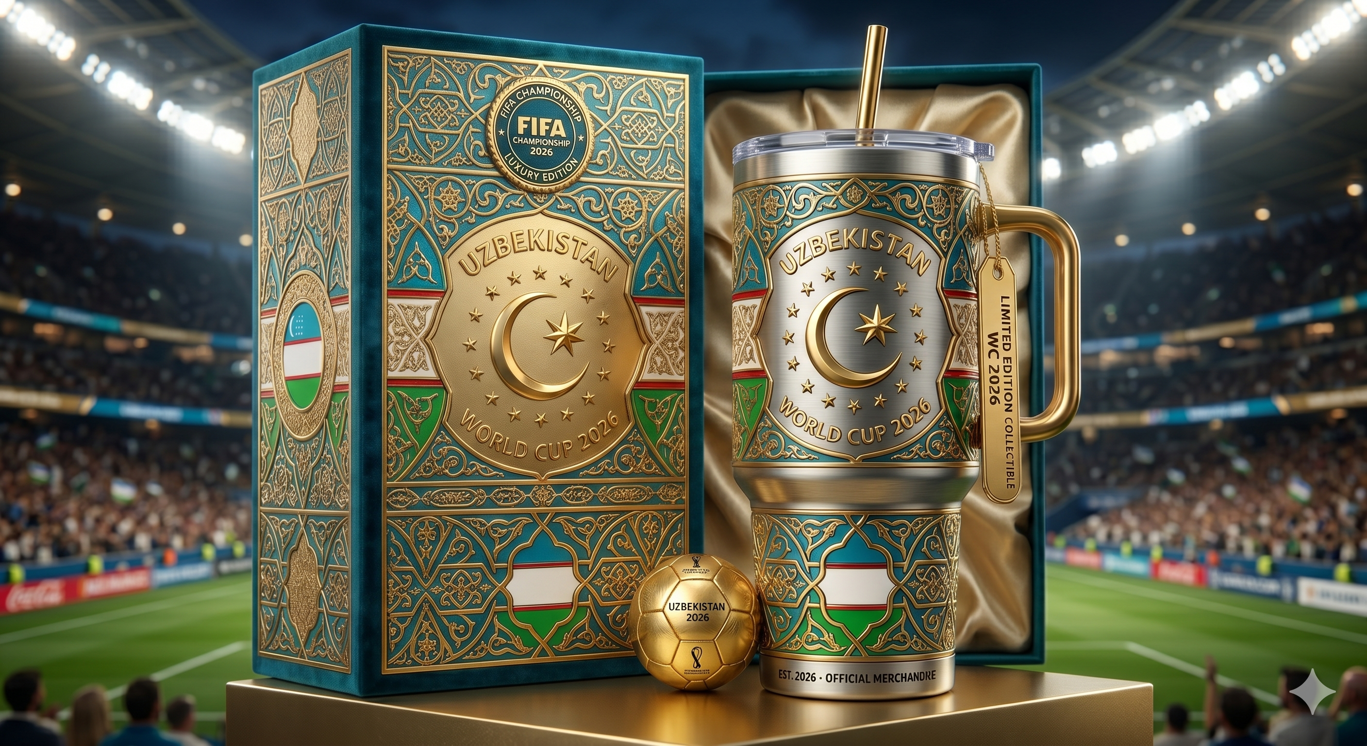 TAMA 40oz Tumbler With Handle - Uzbekistan