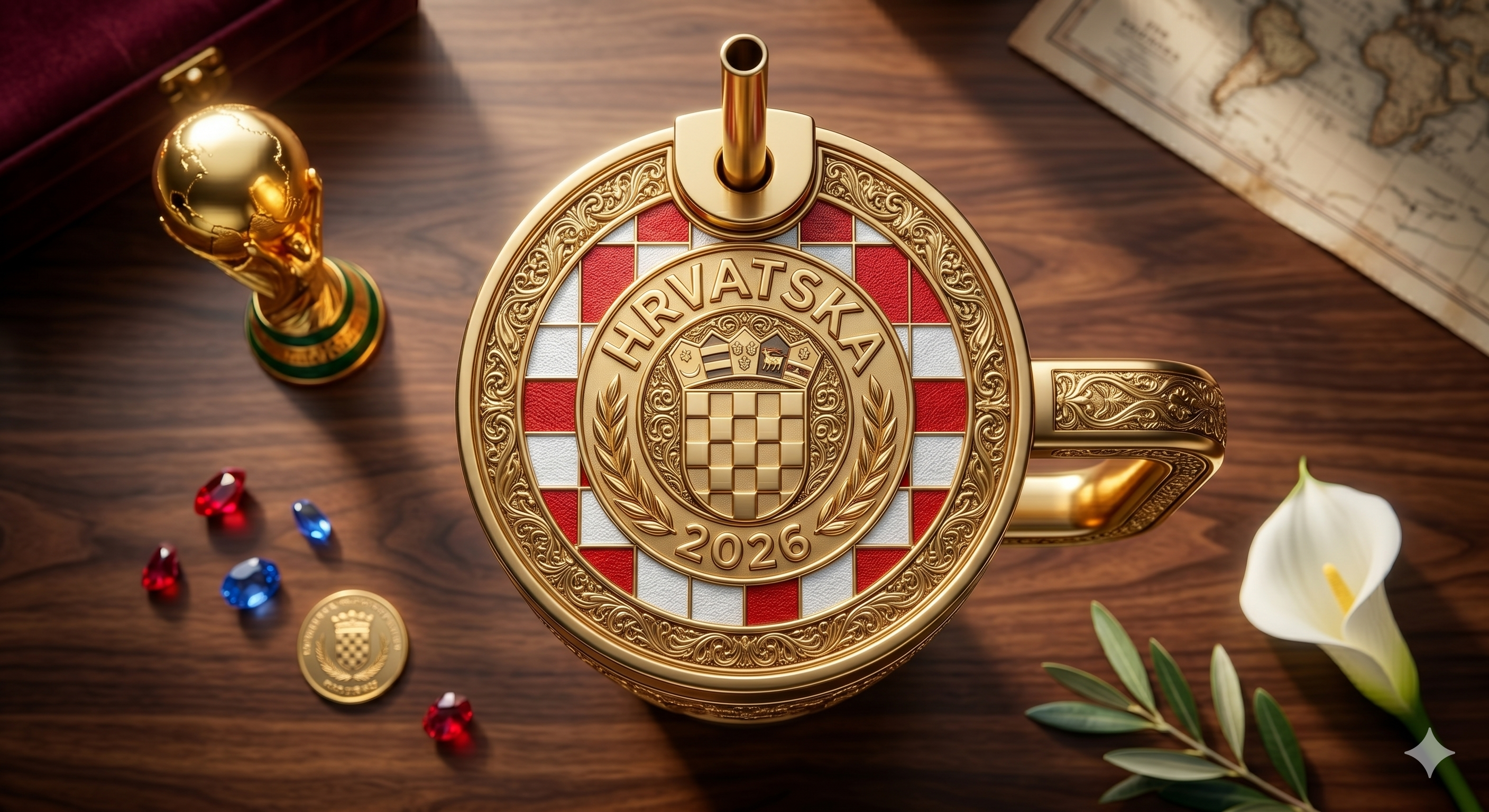 TAMA 40oz Tumbler With Handle - Croatia