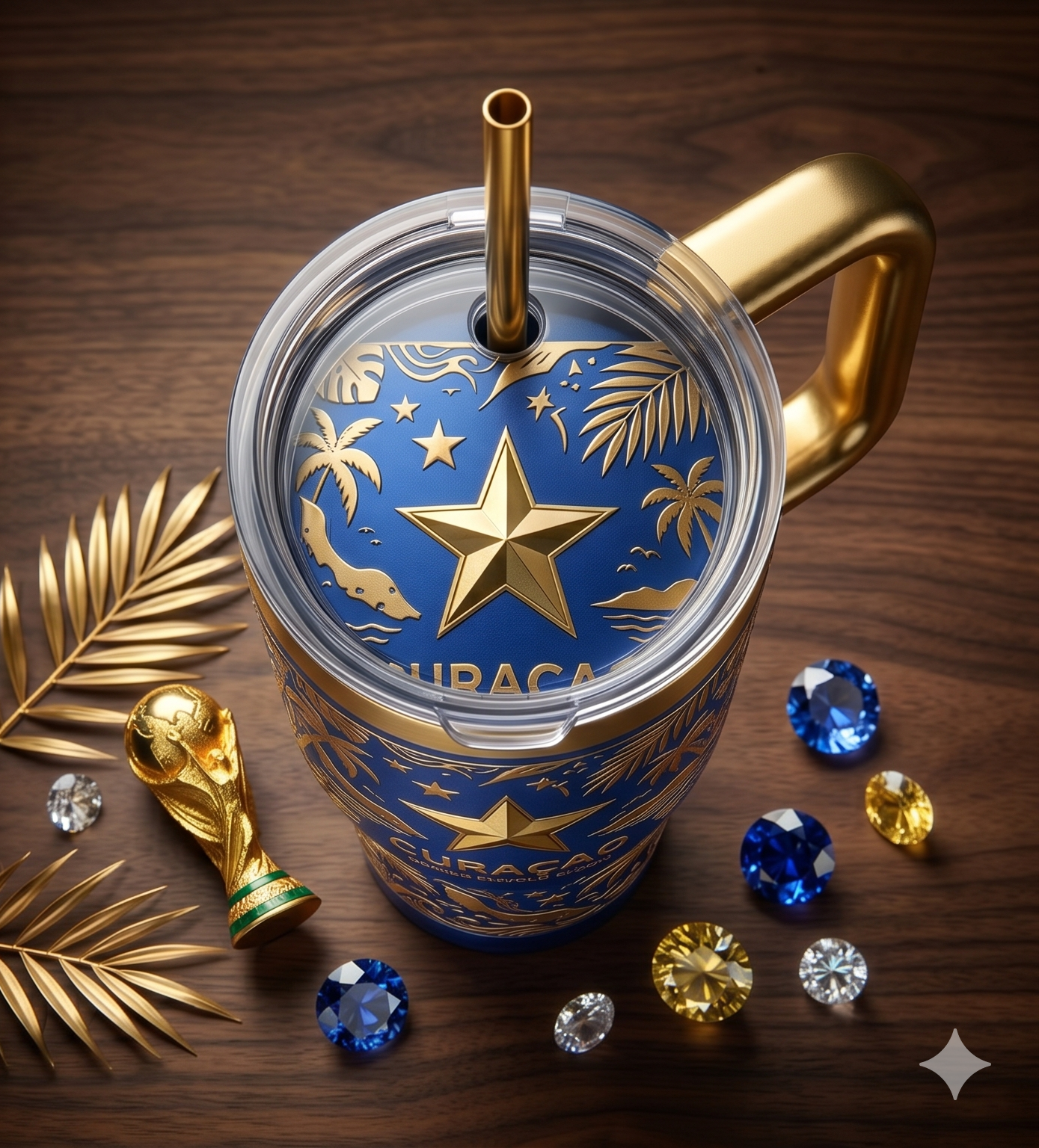 TAMA 40oz Tumbler With Handle - Curaçao