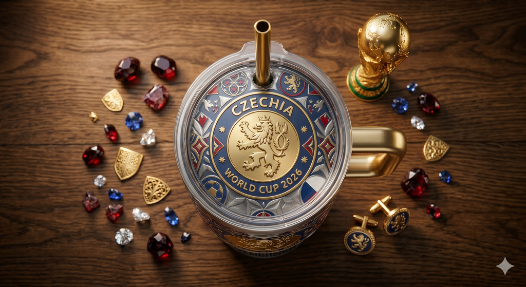 TAMA 40oz Tumbler With Handle - Czechia