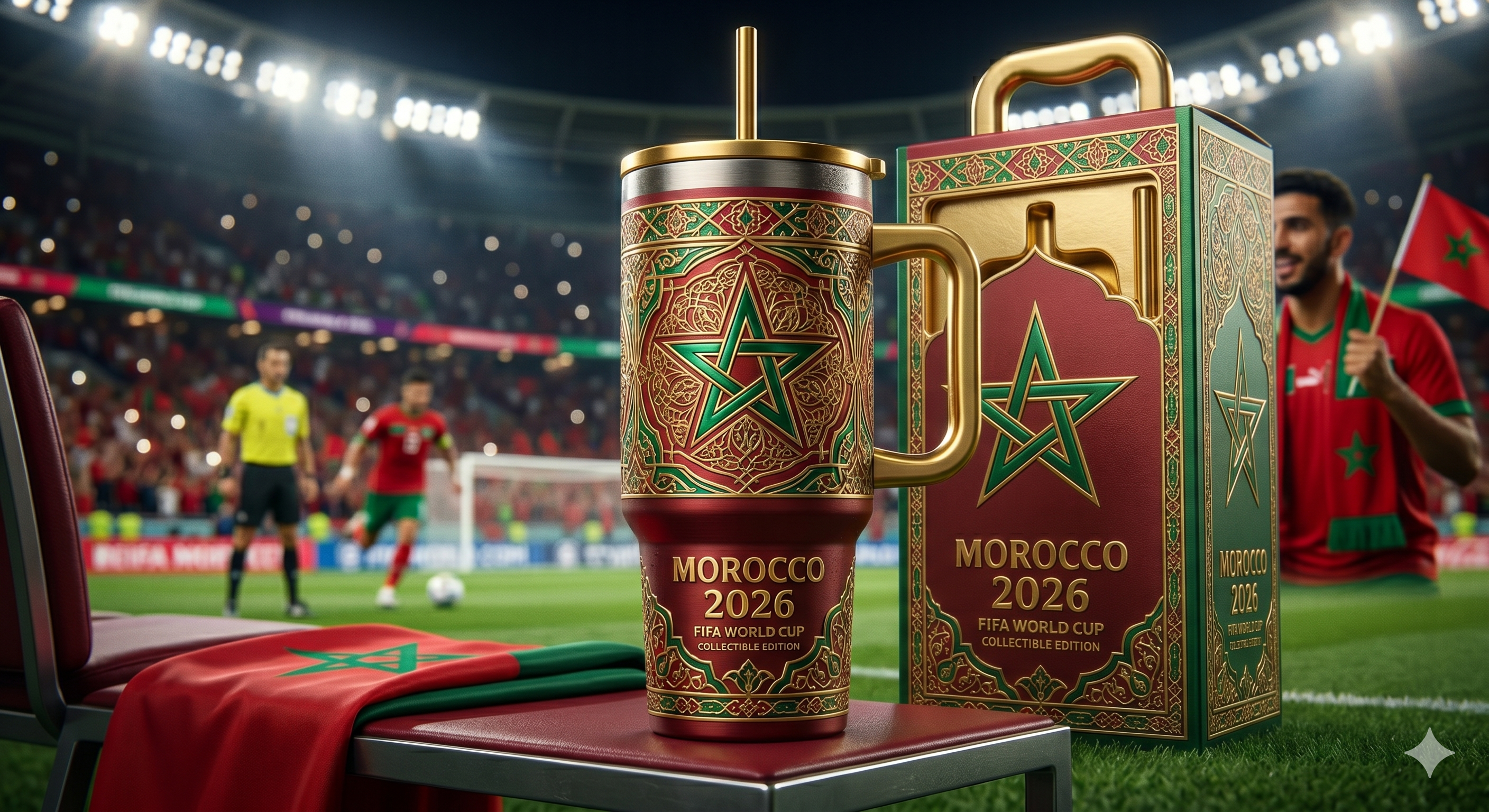 TAMA 40oz Tumbler With Handle - Morocco