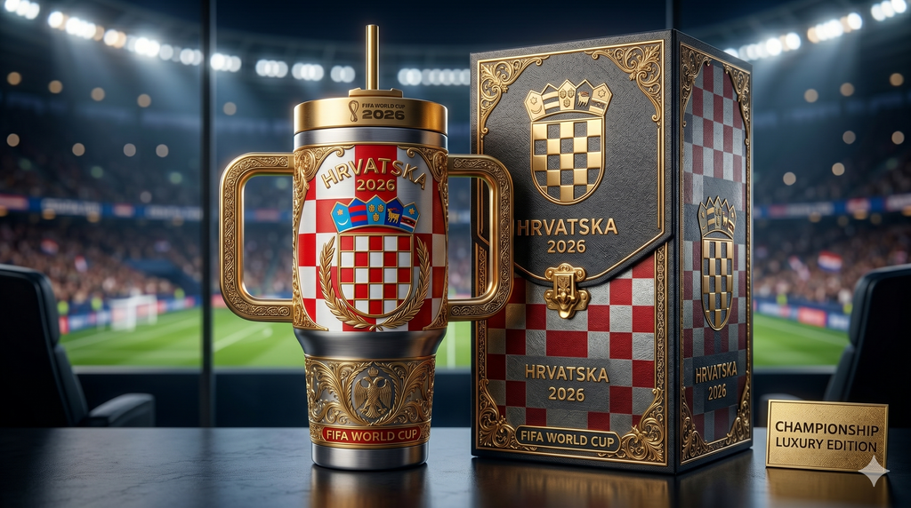 TAMA 40oz Tumbler With Handle - Croatia