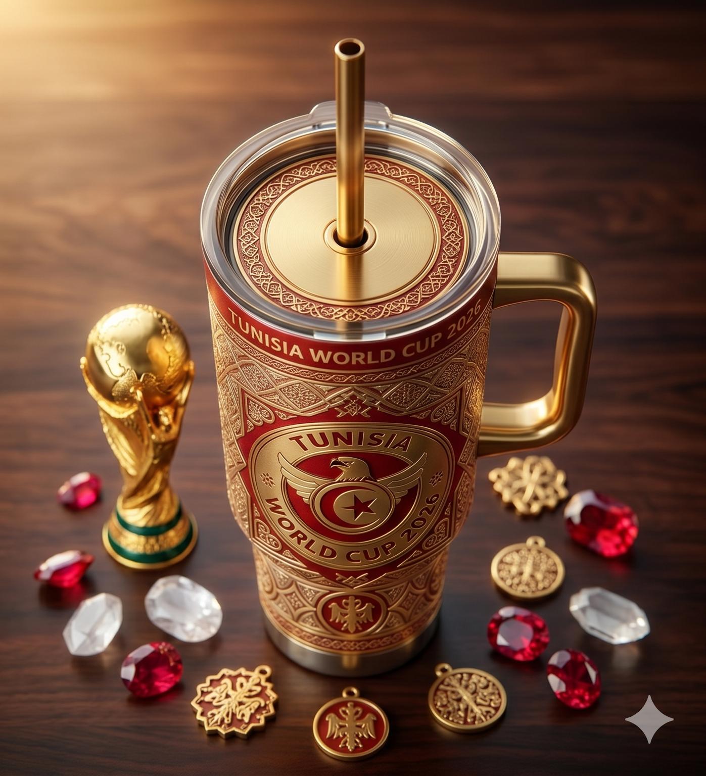 TAMA 40oz Tumbler With Handle - Tunisia
