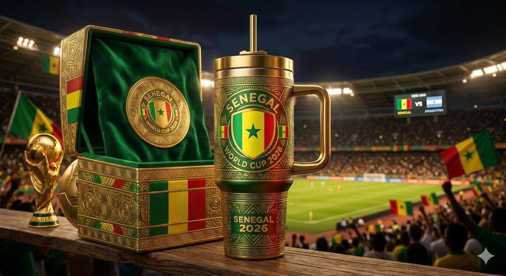 TAMA 40oz Tumbler With Handle - Senegal