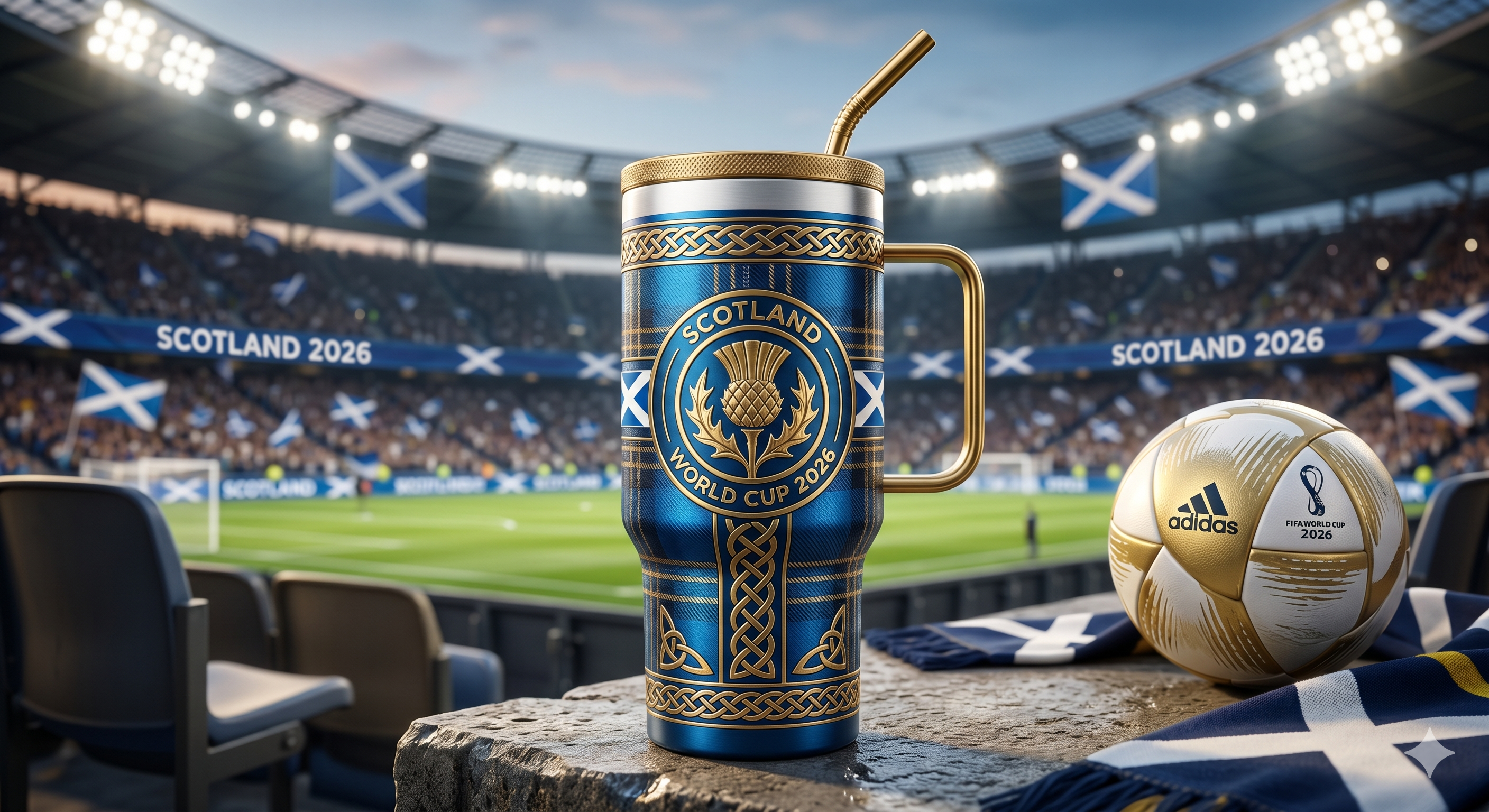 TAMA 40oz Tumbler With Handle - Scotland