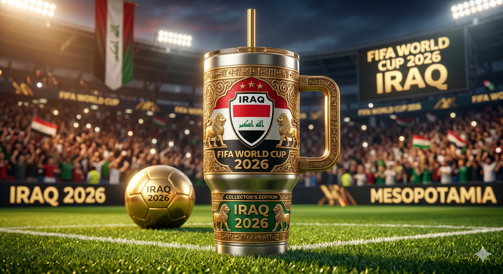 TAMA 40oz Tumbler With Handle - Iraq