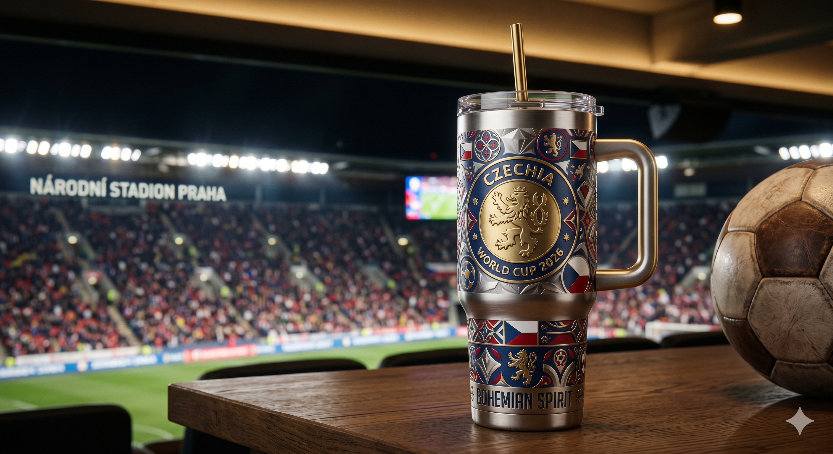 TAMA 40oz Tumbler With Handle - Czechia