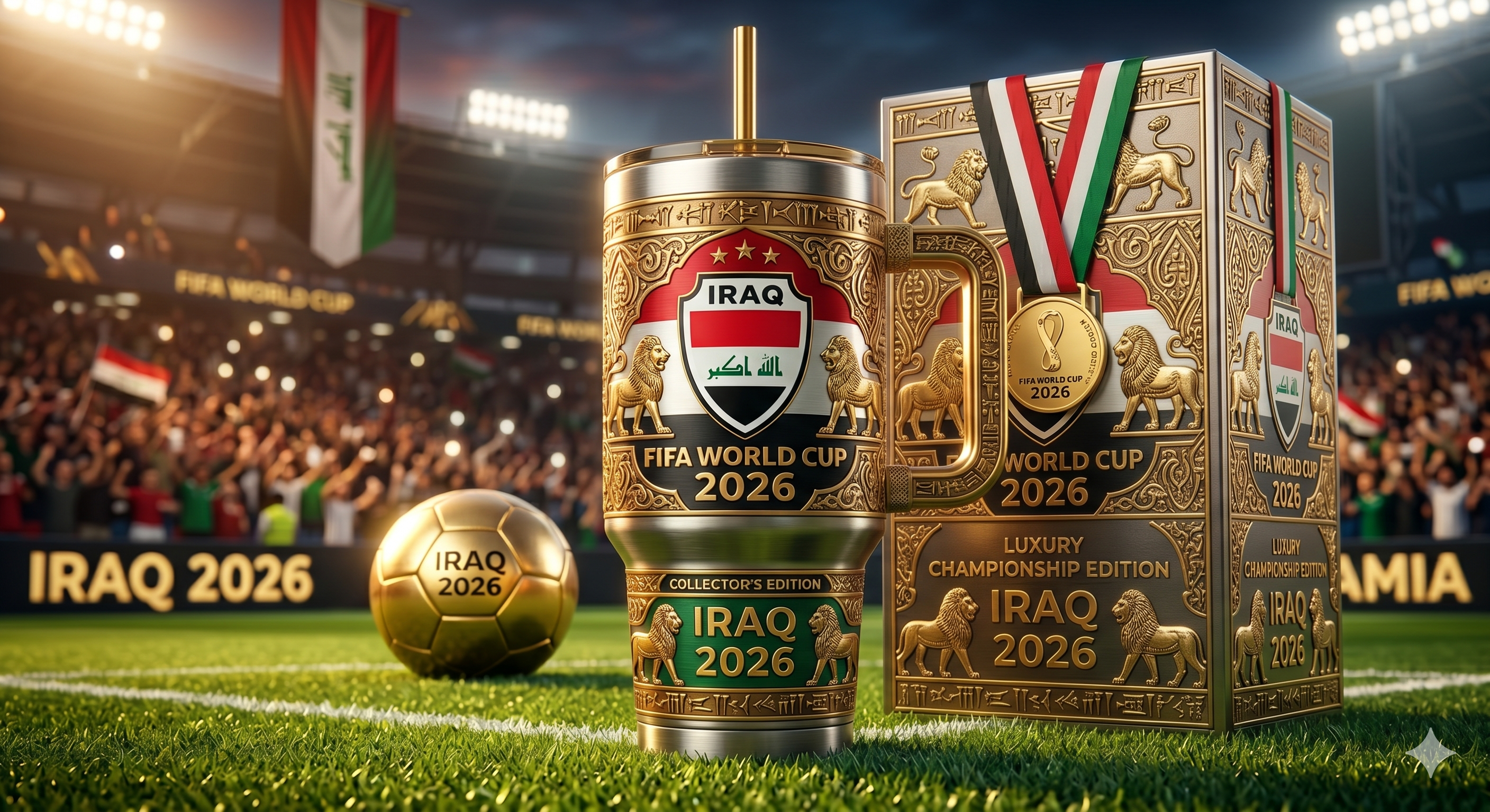 TAMA 40oz Tumbler With Handle - Iraq