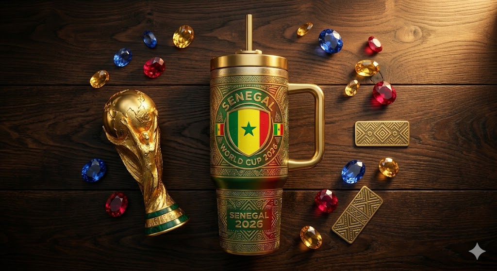 TAMA 40oz Tumbler With Handle - Senegal